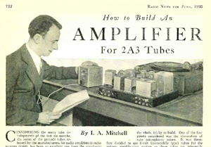 2A3 amplifier article